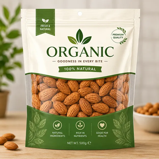 Food Plastic Bag with Clear Window for Easy Product Display